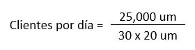 clientes por dia 2